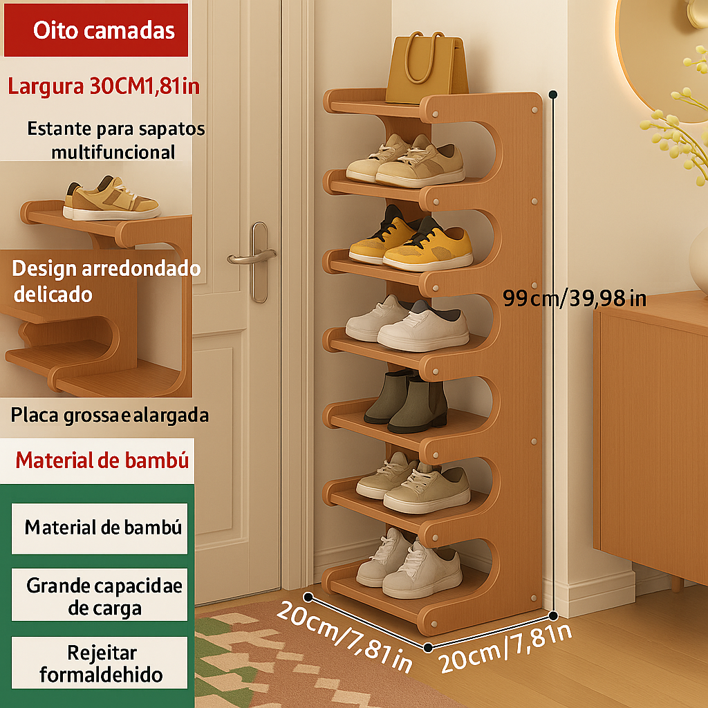 Prateleira de Sapatos Zen