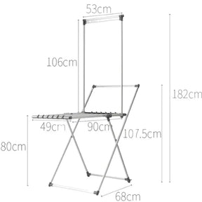 Compact Multifunctional Drying Rack – Stainless Steel